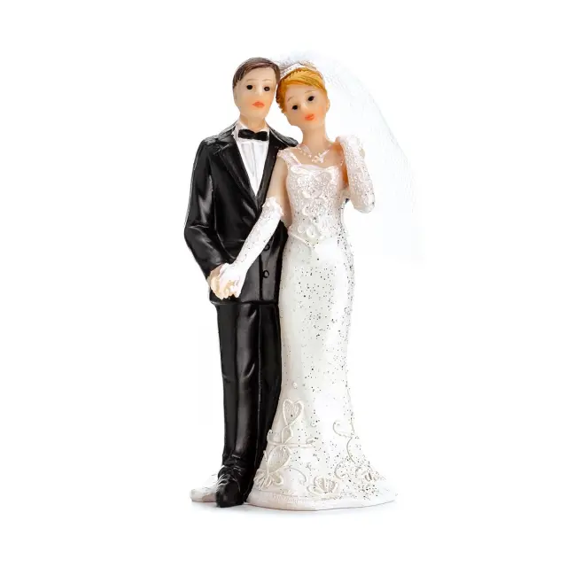 PartyDeco Cake Topper - Νεόνυμφοι -