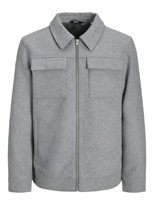 JJEMORRISON WOOL JACKET SN light grey melange