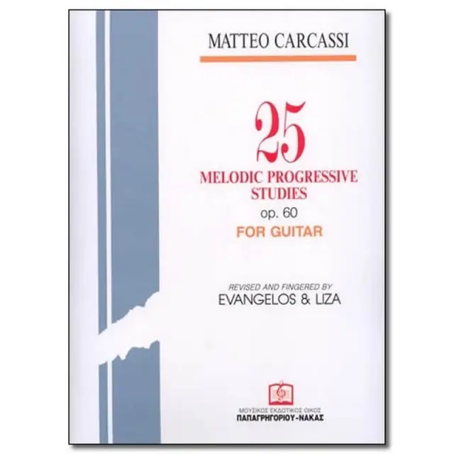 Panas - Matteo Carcassi - 25 Προοδευτικές Σπουδές Κιθάρας Op.60