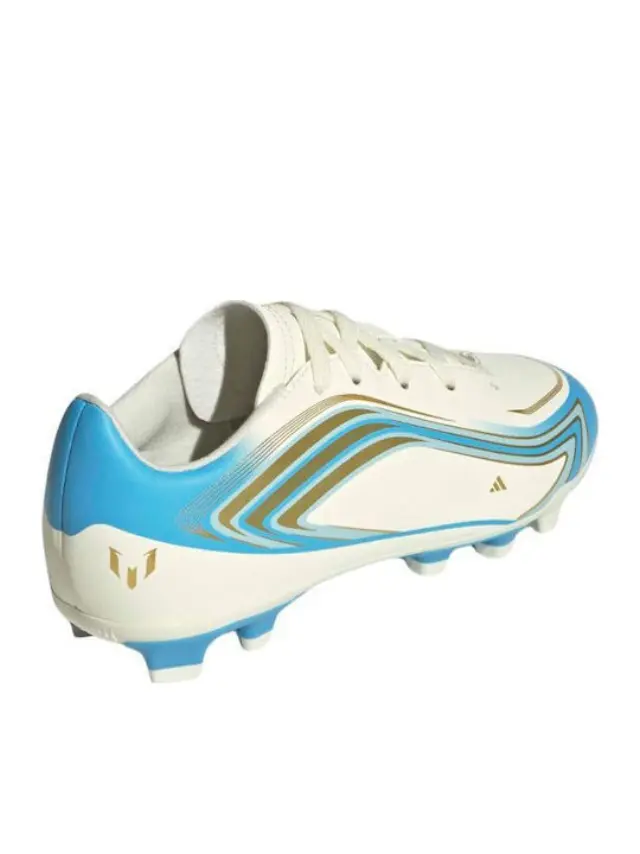 Adidas F50 Messi Club Turf Kids Soccer Cleats White IH1915 - 38 2/3 3