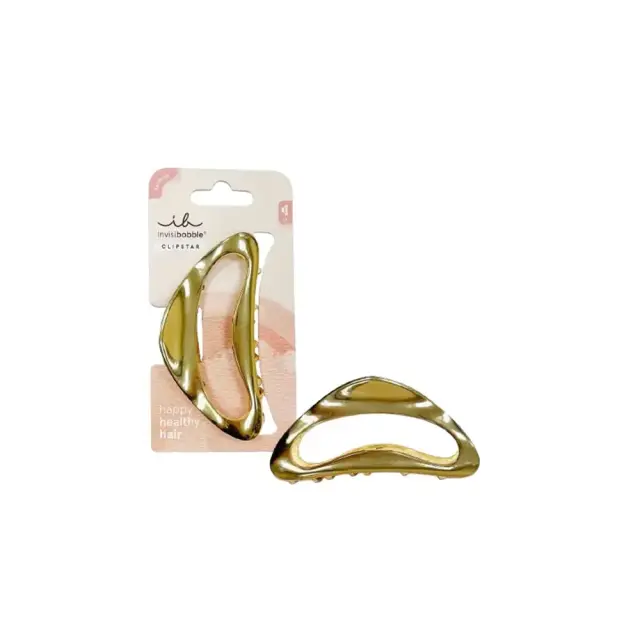 Invisibobble Clipstar Gold Luxe Mεγάλο Κλάμερ Μαλλιών, 1τεμ