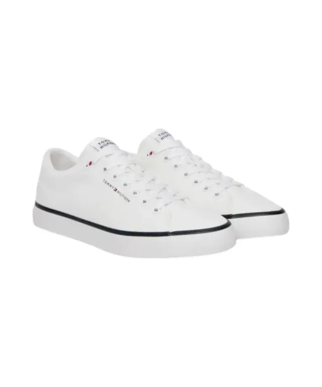 Tommy Hilfiger - Ανδρικά Sneakers Th CHi Vulc Core Low Ii Mesh FM0FM05513-YBS Λευκό 2