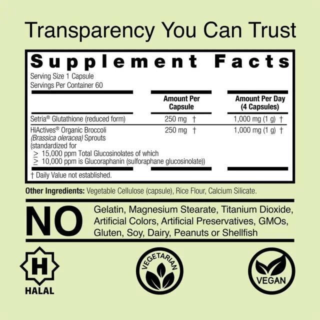 Nature's Answer Brocco-Glutathione 2