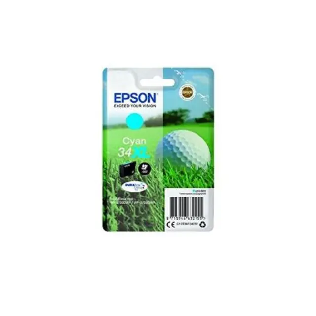 Epson Durabrite Γνήσιο Μελάνι Εκτυπωτή InkJet Κυανό (C13T34724010)