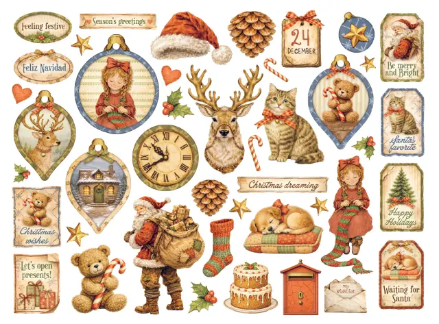 Die Cuts Stamperia, Silent Night 2