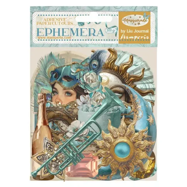 Χαρτόνια Αυτοκολλητα Die Cuts - Ephemera Masquerade 54τεμ