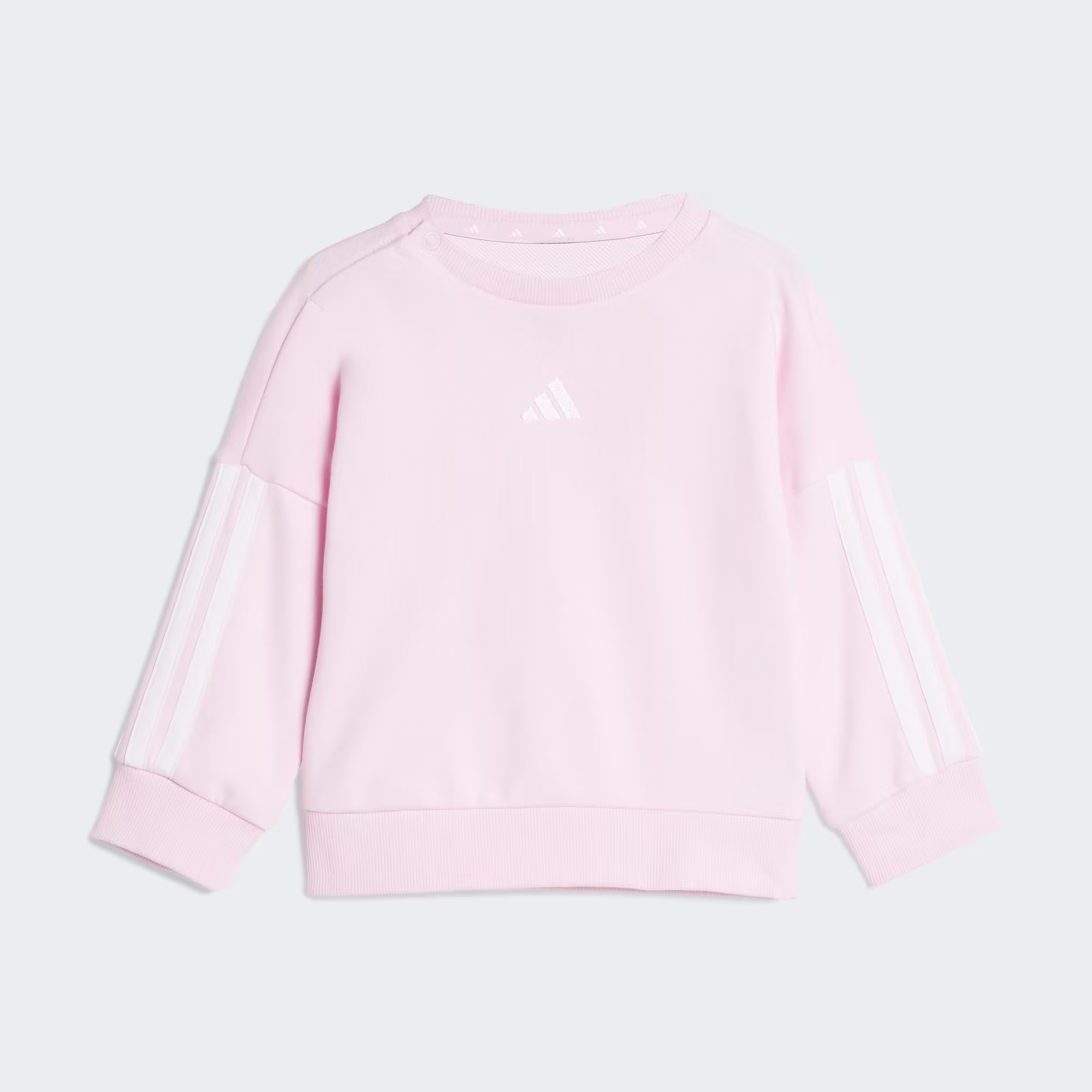 Adidas I 3S FT Jog 240 Kids Sweatpants Set Clear Pink White JV9853 - 36Μ 2