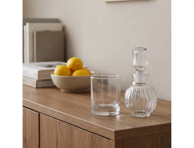 Μπουκάλι με πώμα Excellent Houseware γυάλινο, χωρητικότητας 50ml, σε 4 επιλογές σχεδίου CF5000700