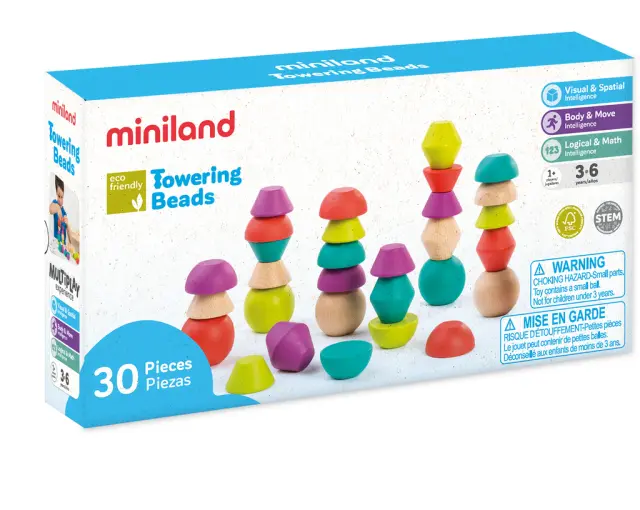 MINILAND ΣΕΤ ΔΡΑΣΤΗΡΙΟΤΗΤΩΝ TOWERING BEADS 2
