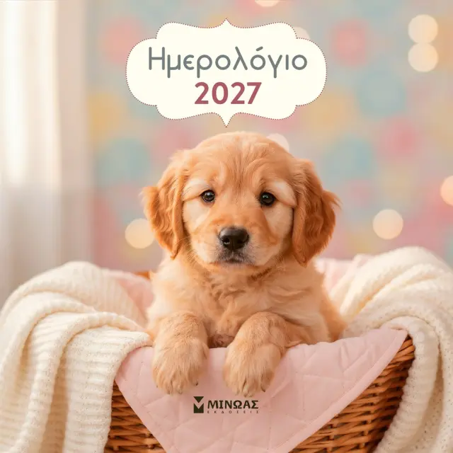 Ημερολόγιο τοίχου 2027: Σκυλάκια (Μίνωας)
