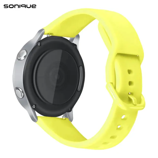 Sonique Soft Λουράκι Σιλικόνης Universal 22mm - Κίτρινο