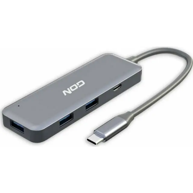 Hub usb Nod Hybrid Metal 3-1.C 3 θέσεων usb 3.0 1 x USB 3.1 Type-C grey