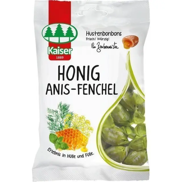 Kaiser Honig Anis & Fenchel Καραμέλες για τον Βήχα 90g