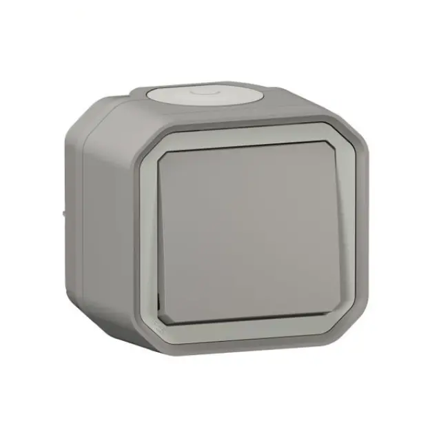 Intermediate switch Plexo surface grey