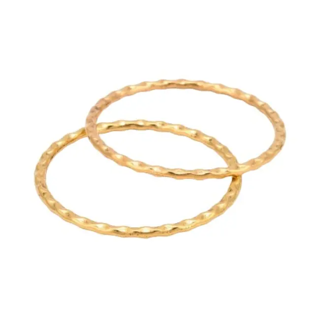 Κλειστοί Κρίκοι Ø38.5x2mm - Antique Gold - 10τεμ