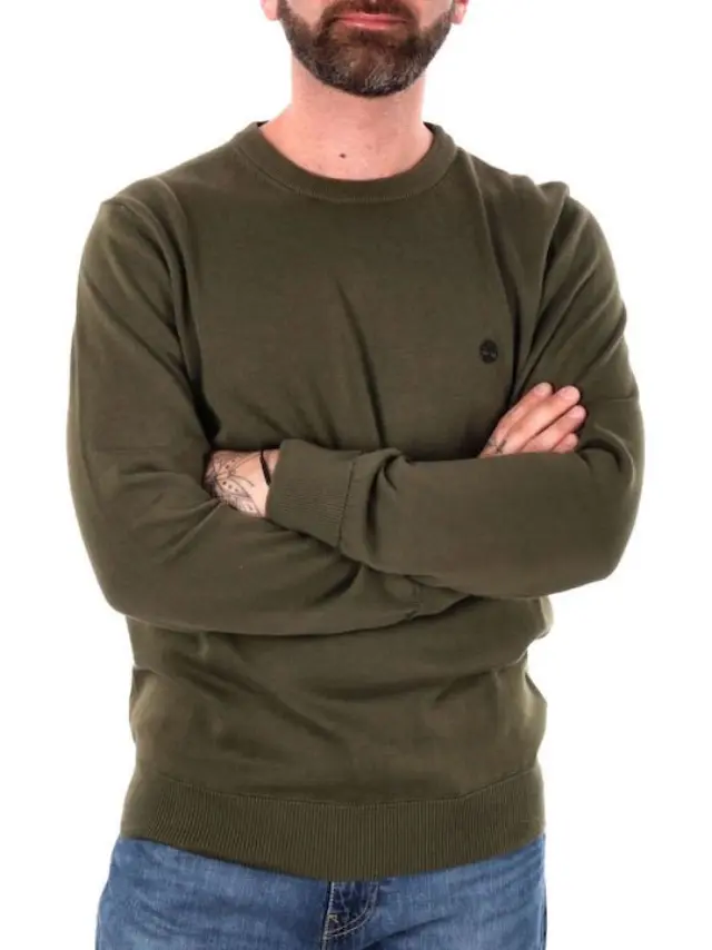TIMBERLAND YD SWEATER ΑΝΔΡΙΚΟ ΠΟΥΛΟΒΕΡ KHAKI