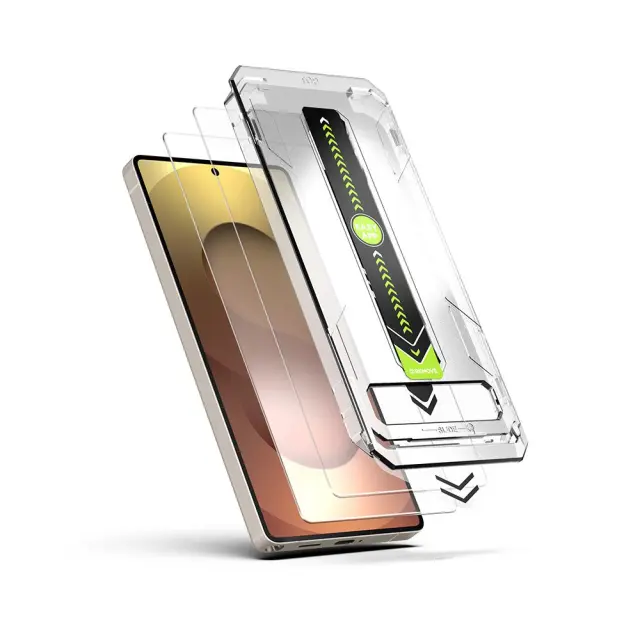 Full Cover Tempered Glass με Οδηγό για Galaxy S24+/ S25+ (2pcs)-Clear OEM 2
