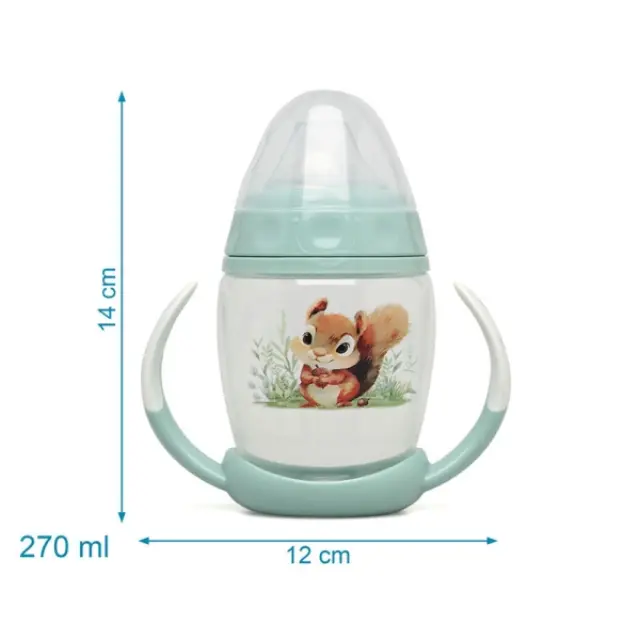 Εκπαιδευτικό Ποτηράκι Σκιουράκι 1ο Βήμα 270ml 6+Μ 3