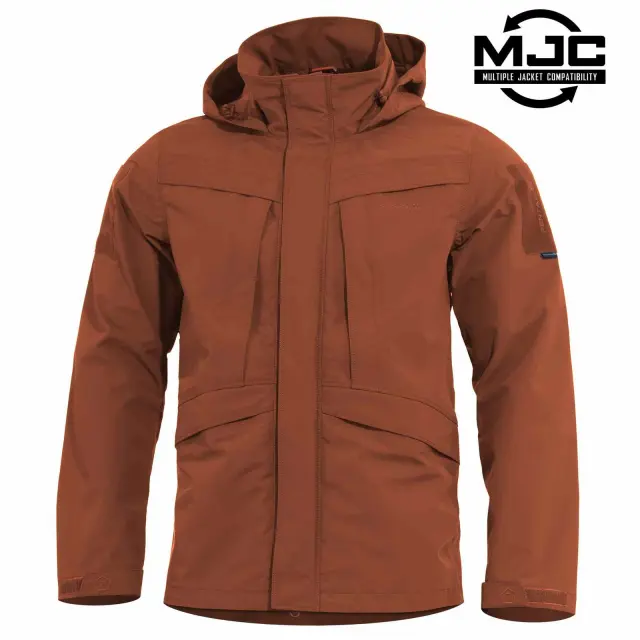 Pentagon Hurricane Shell Jacket Sales-Μπουφάν Αδιάβροχο για Καθημερινή-Υπηρεσιακή Χρήση - 74-Maroon Red-Κεραμιδί