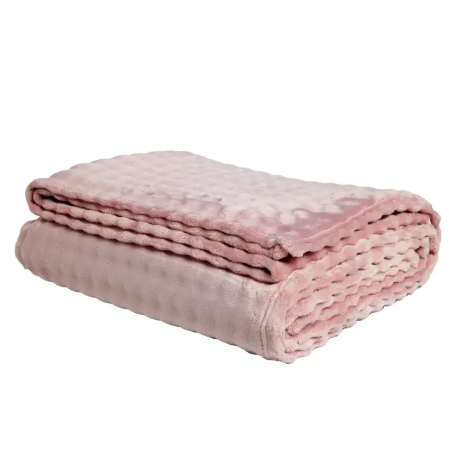 Das Home Κουβέρτα χειμωνιάτικη Fleece μονή 1372 Dusty Lilac 3