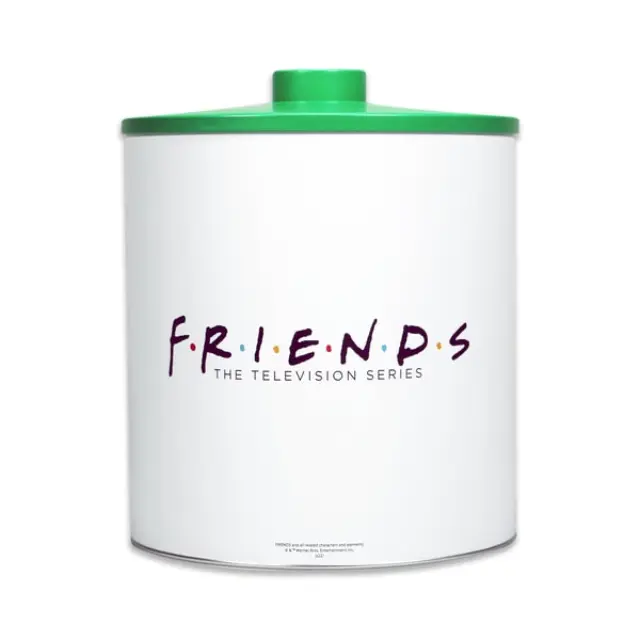 Friends and Central Perk logos Brass Pot Μπισκοτιέρα Μεταλλική (8x12x16 cm) 2