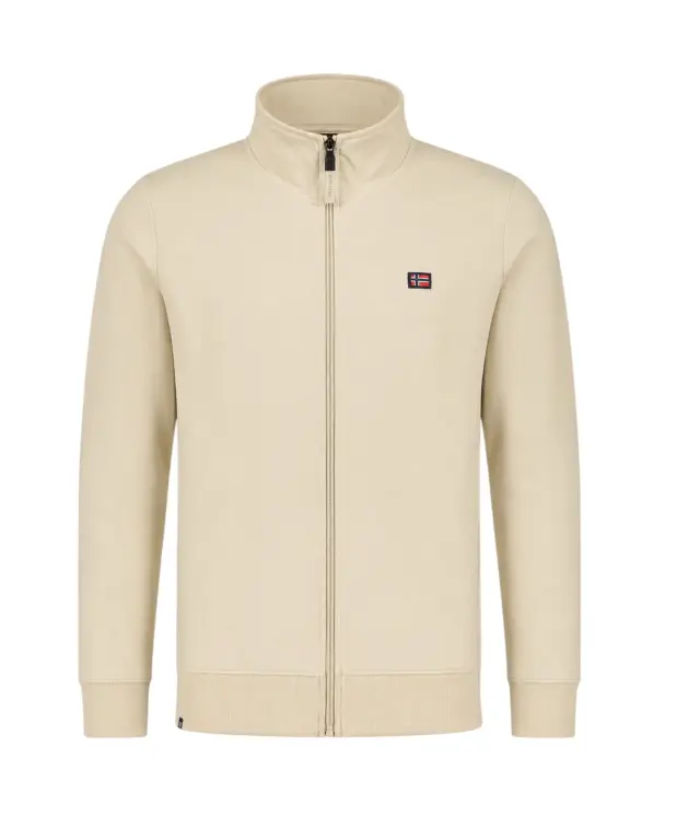 Norway Nautical School - Ανδρική Φούτερ Ζακέτα 862743-BEIGE Μπεζ