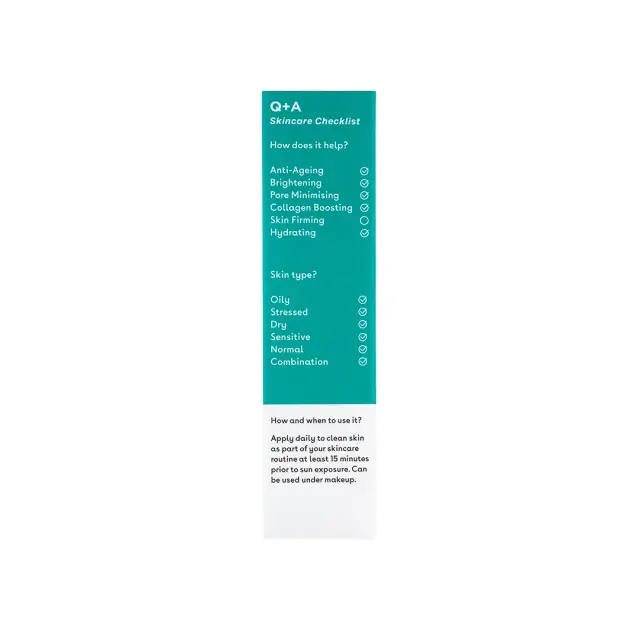 Q+A Niacinamide SPF50 Balancing Daily Sunscreen αντηλιακό προσώπου με Νιασιναμίδη 50ml 2