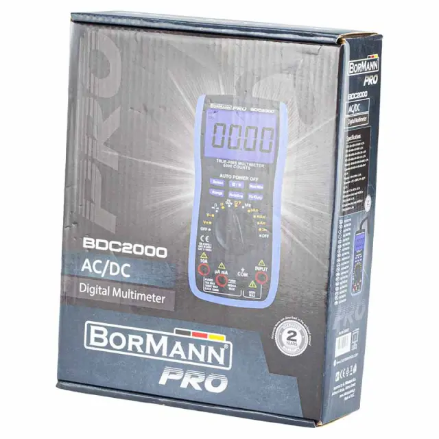 Bormann BDC2000 - ΠΟΛΥΜΕΤΡΟ ΨΗΦΙΑΚΟ AC/DC 600V (028437) 2
