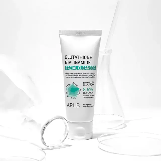 APLB Glutathione & Niacinamide Facial Cleanser 80ml – Ενυδατικό Γαλάκτωμα Καθαρισμού για Λάμψη & Καταπράυνση 80 ml 3