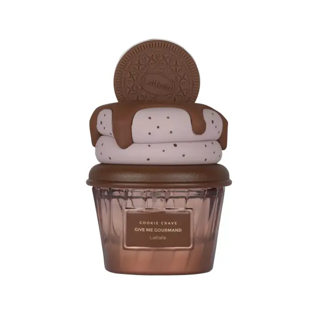 Lattafa Give me Gourmand Cookie Crave Eau De Parfum, Unisex Άρωμα με Βούτυρο κακάο, Cookies, Ζάχαρη & Γάλα 75ml 2