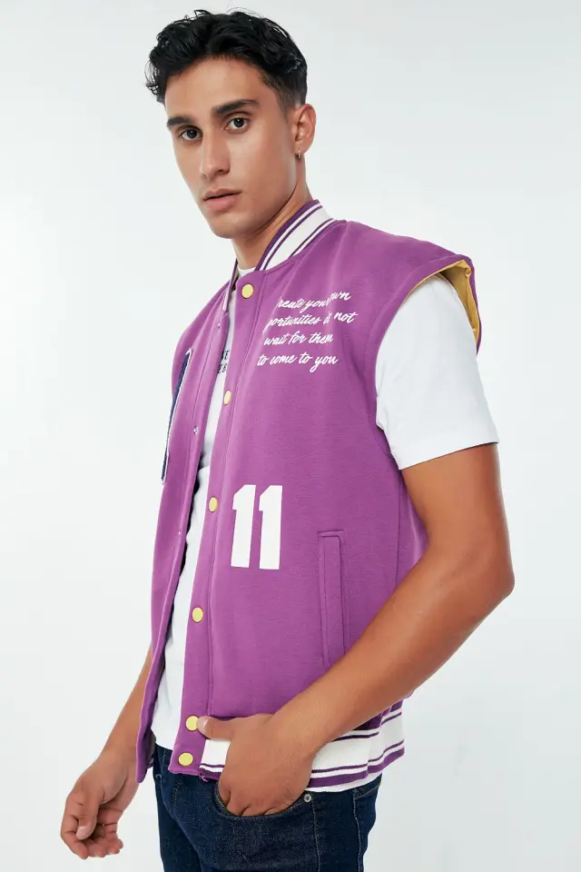 Jacket Αμάνικο College A11 Φιστικί 2