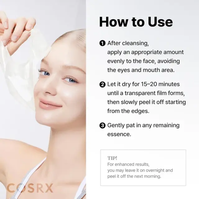 COSRX PDRN Exosome Skinplaning Glaze Mask Peel-Off Μάσκα Προσώπου 50ml με PDRN, Εξωσώματα + Νιασιναμίδη για Λάμψη, Ενυδάτωση και Σύσφιξη 2