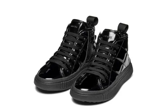 Παιδικά Παπούτσια Geox Laquinny για Κορίτσια Black (Μεγέθη 28-36) ΜΑΥΡΟ 3