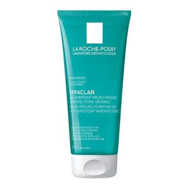 La Roche Posay Effaclar Μιcro-Peeling Purifying Gel Αφρώδες Gel Καθαρισμού Ενάντια σε Σοβαρές Ατέλειες & Έντονα Σημάδια, Κατάλληλο για Πρόσωπο & Σώμα, 200ml