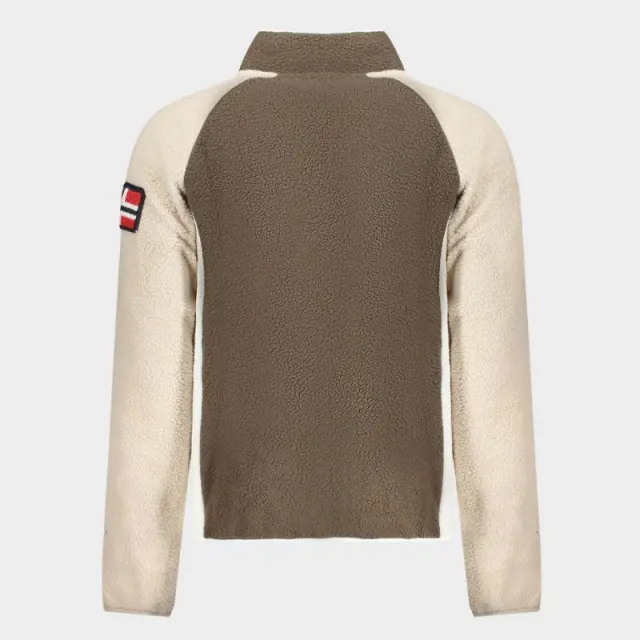Norway Nautical School - Ανδρική Ζακέτα Φούτερ Fleece 859503-FALCON Καφέ - 3XL 2