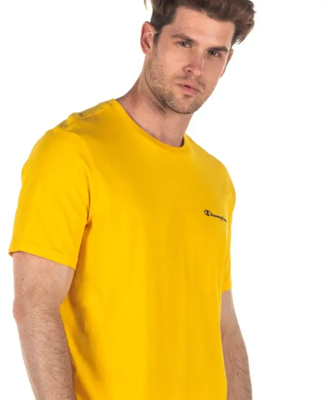 CHAMPION CREWNECK T-SHIRT ΜΠΛΟΥΖΑ ΑΝΔΡΙΚΗ YELLOW 3