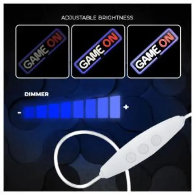 Neon Plexi Forever Light FPNE23 GAME ON (USB, On/Off & Dimmer) Πολύχρωμο N68175 3