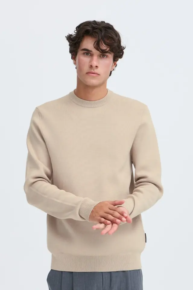 Casual Friday Ανδρικό THEO Πλεκτό – Beige - XXL
