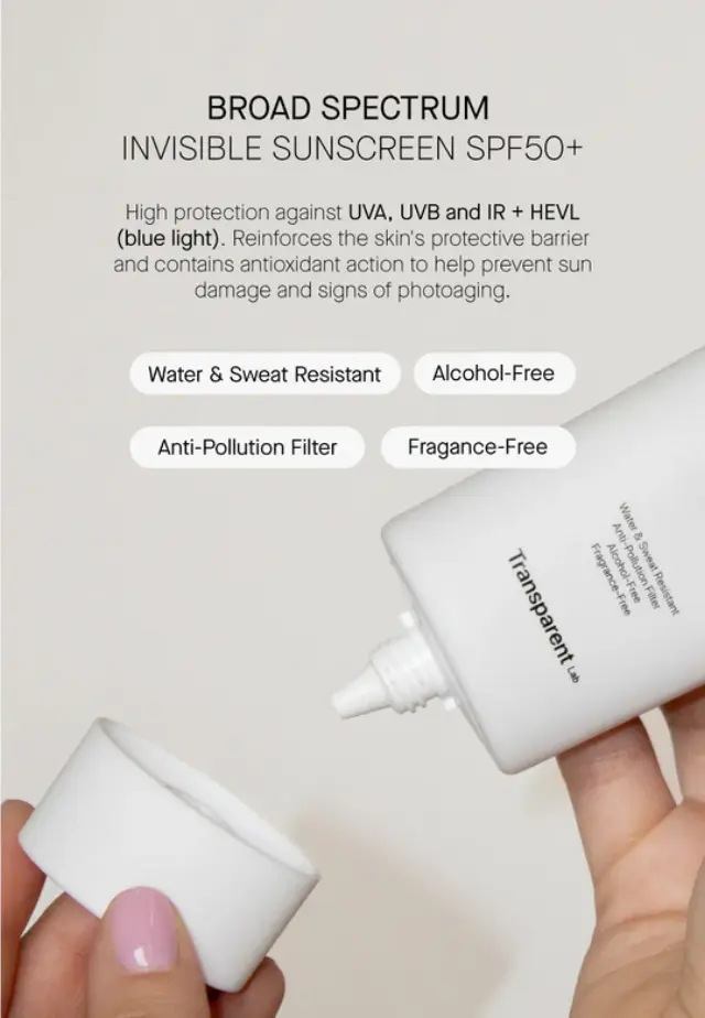 Niche Beauty Lab - Transparent Lab - Invisible Sunscreen SPF50+ Advanced Sun Protection With Invisible Texture 100ml 3