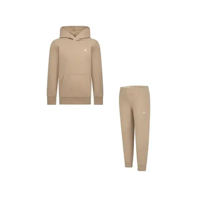 Jordan MJ Brooklyn Fleece ΠΑΙΔΙΚΟ ΣΕΤ (85D326-X0L) - Καφέ