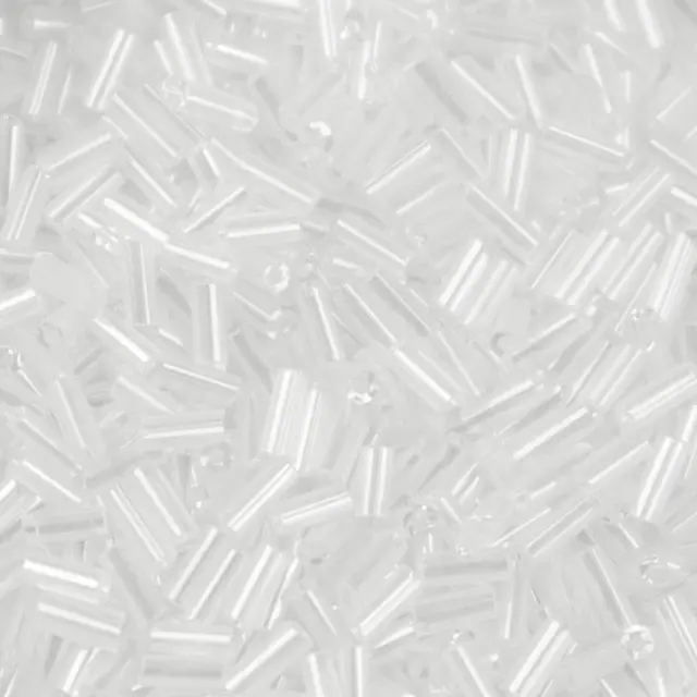Χάντρα Glass Bugles Pearl Luster White Smoke 5mm - 25gr
