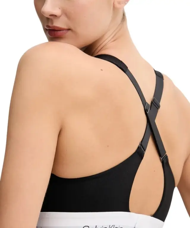 Calvin Klein - Γυναικείο Μπουστάκι Icon 2 Pack LV00QF8494-3WF Μαύρο/Μπλε - XS 2