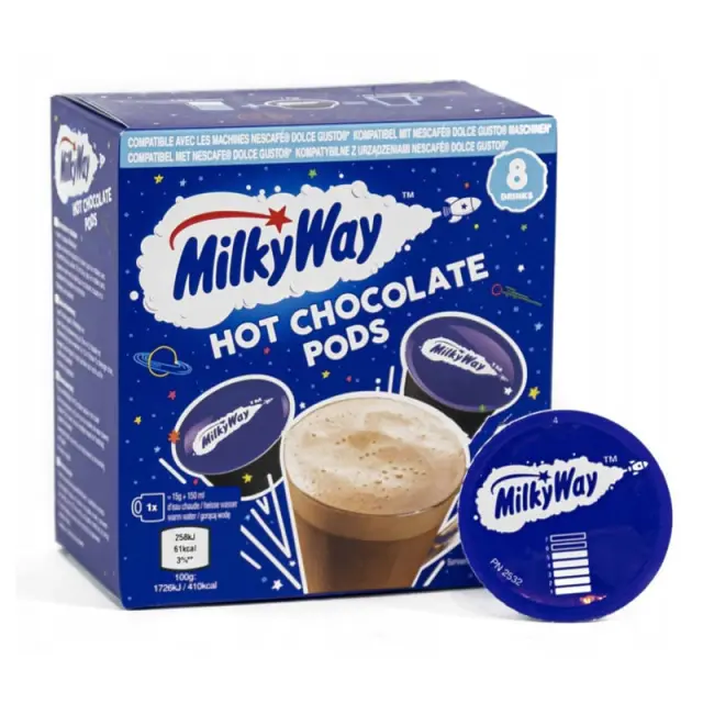 Nescafe Milky Way Σοκολάτα Κάψουλες Dolce Gusto 8τμχ