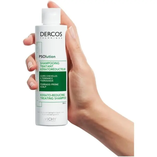 Vichy Dercos PSOlution Kerato-Reducing Treating Shampoo Σαμπουάν για το Τριχωτό με Τάση Ψωρίασης 200ml 3