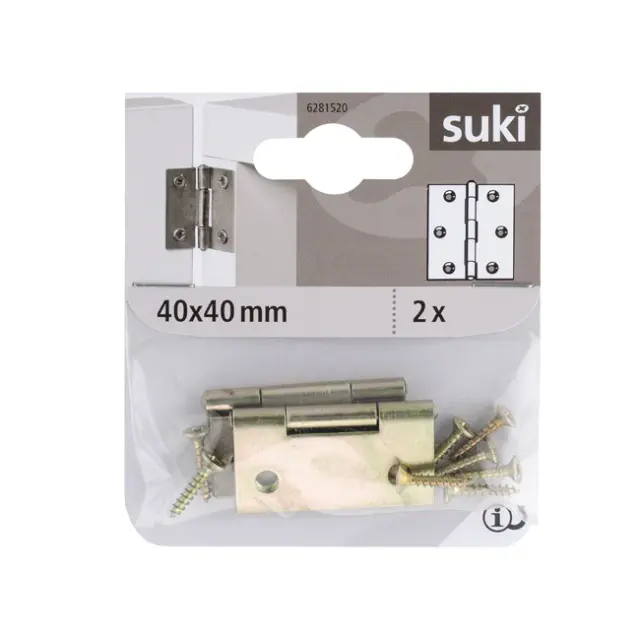 Μεντεσές 40x40mm PASSIVAT Γωνιώδης 2