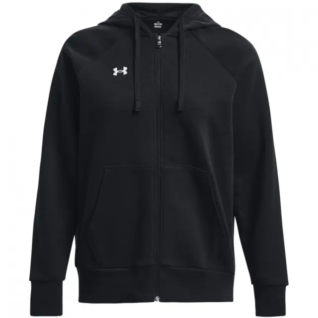 Under Armour Rival Fleece Full-Zip Hoodie (1379497-001) - Μαύρο
