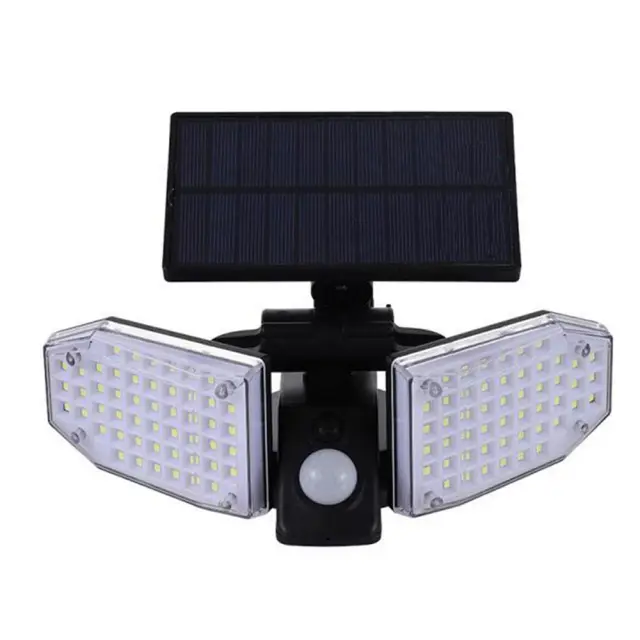 LED Αδιάβροχο Ηλιακό Επιτοίχιο Φωτιστικό 100 SMD Ψυχρό Λευκό με Ανιχνευτή Κίνησης JD-2101