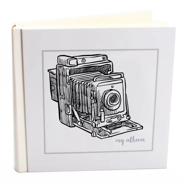 Άλμπουμ my album camera vintage ριζόχαρτο 35x35cm και κουτί άλμπουμ