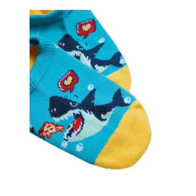 Ysabel Mora Παιδικές Κάλτσες Σοσόνια Αγόρι Sockarats Shark, Χρώμα Γαλάζιο 2