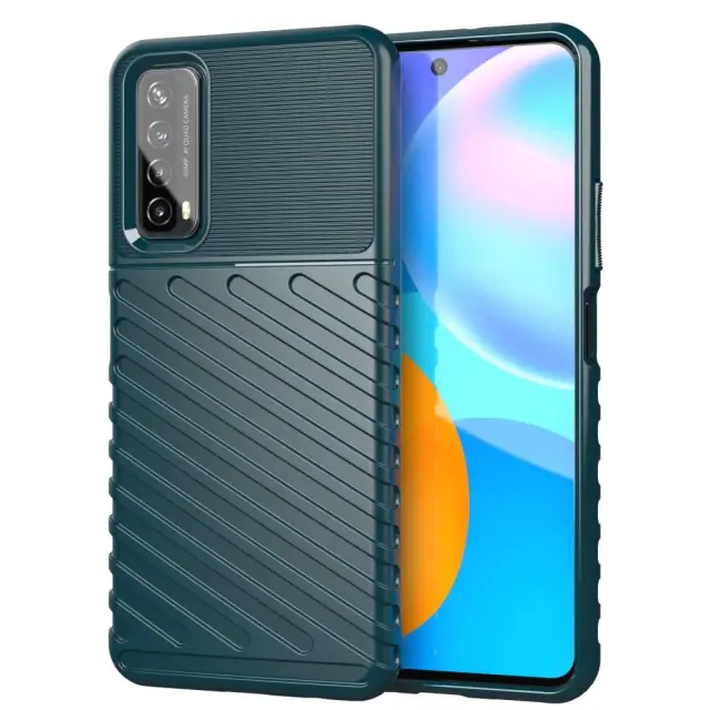 Thunder Series Προστατευτική Θήκη Σιλικόνης για Huawei P Smart 2021- Green